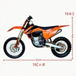 KTM EXC 125 Sitzhöhe Messung