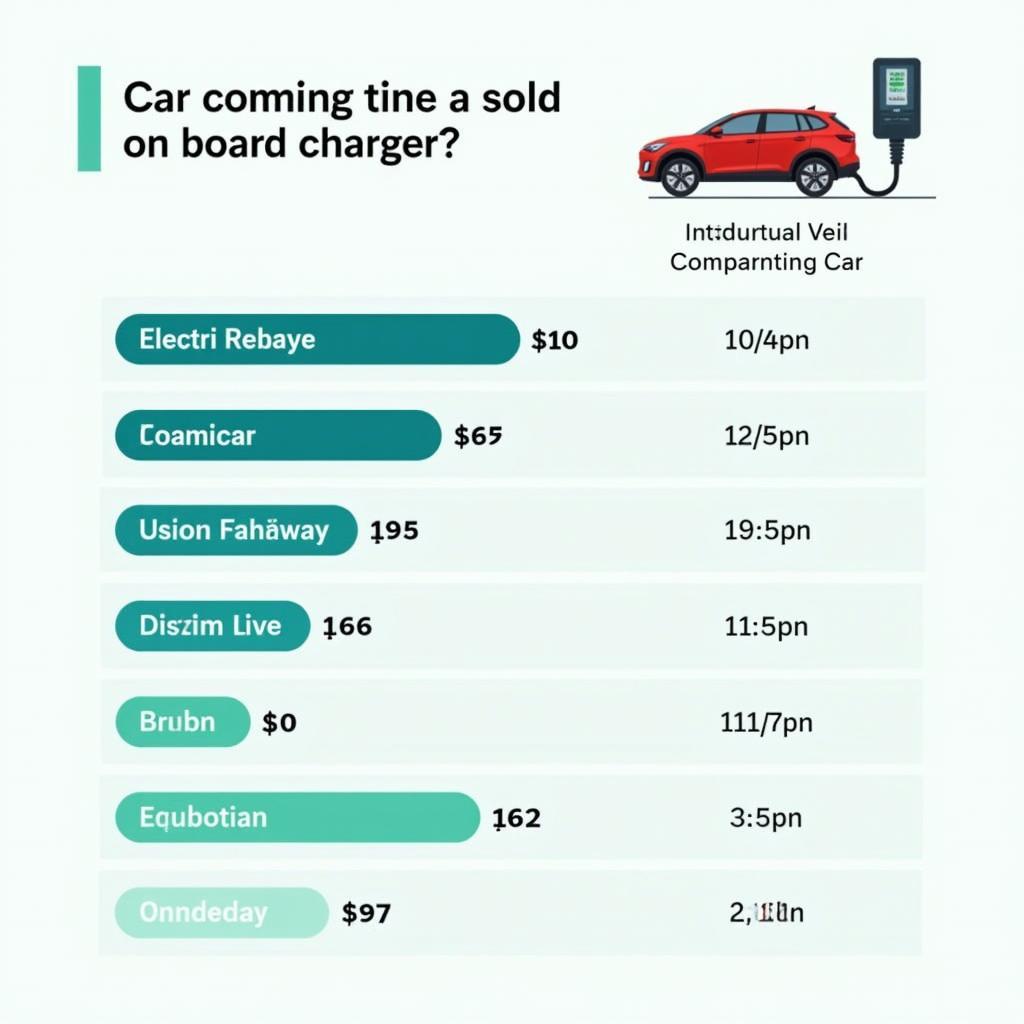 Comparaison des temps de charge de différents chargeurs embarqués