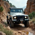 Land Rover Defender im Gelände