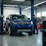 Moderne Land Rover Werkstatt in Horb