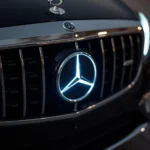 LED-Logo in der Mercedes-Benz S-Klasse