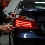 Montage von LED Rückleuchten am BMW E60