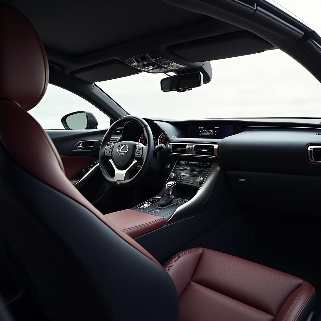 Luxuriöses Interieur des Lexus RC 500