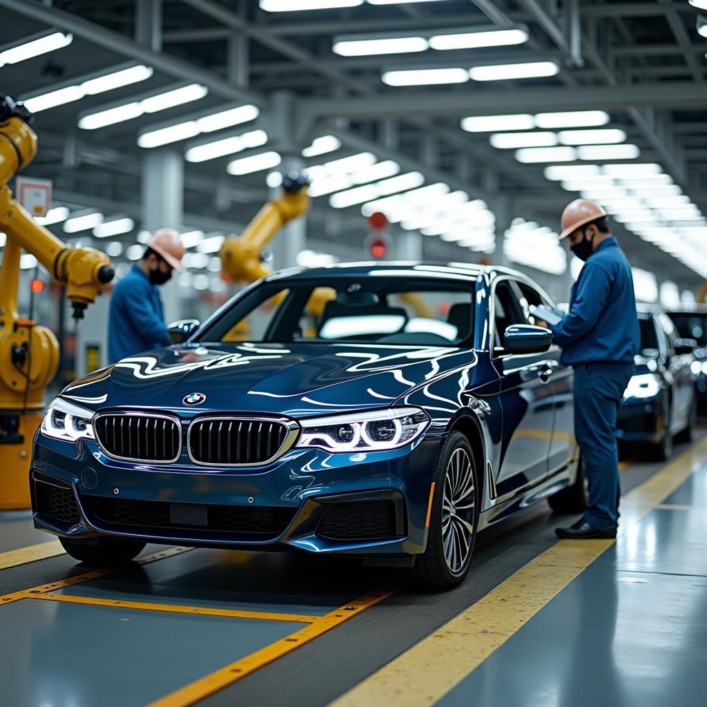 Produktion eines BMW 5er