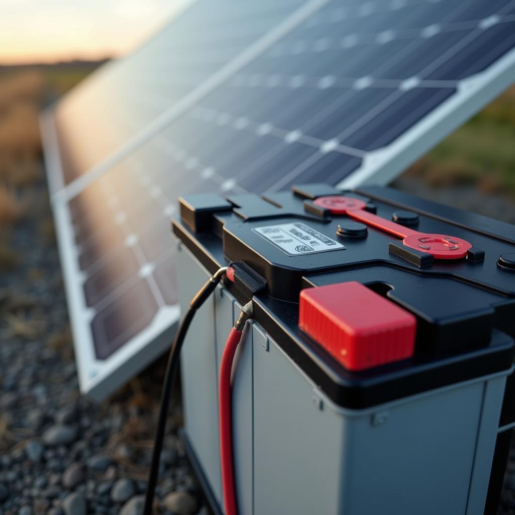 LKW-Batterie als Solarspeicher