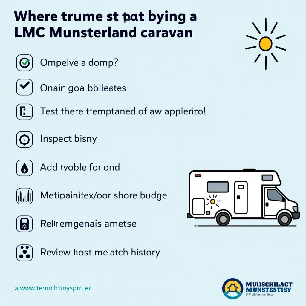 LMC Münsterland Wohnwagen Checkliste