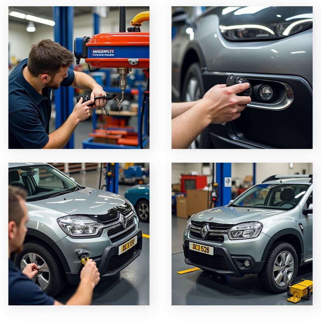 Low-friction grease being used in an auto repair shop