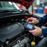 Mazda 2 Motordiagnose mit OBD-Gerät