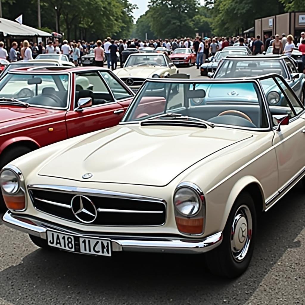 メルセデス・ベンツ 400SLの旧車イベント