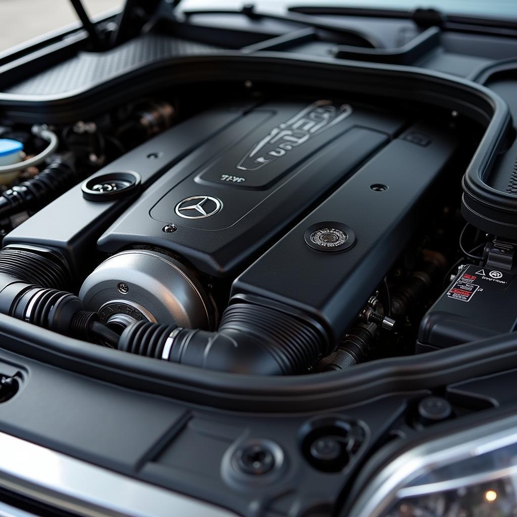 Motor des Mercedes CLS55