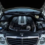 Mercedes E 400 Limousine Motorraum