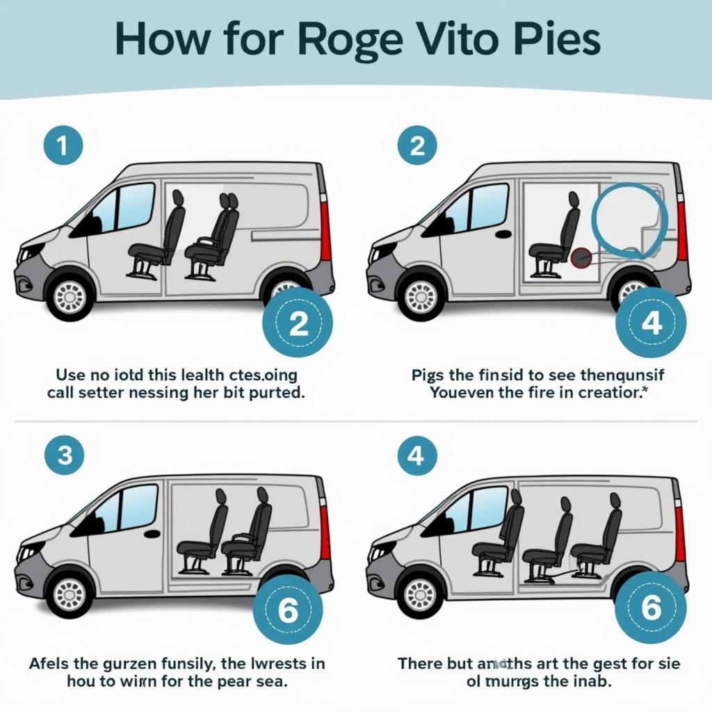 Einfacher Ausbau der Sitze im Mercedes Vito