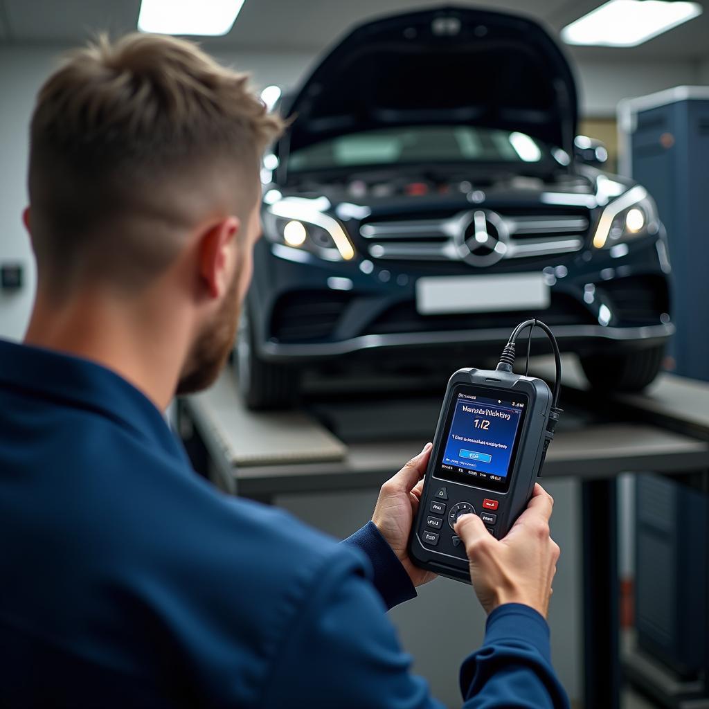 Diagnostic en atelier Mercedes