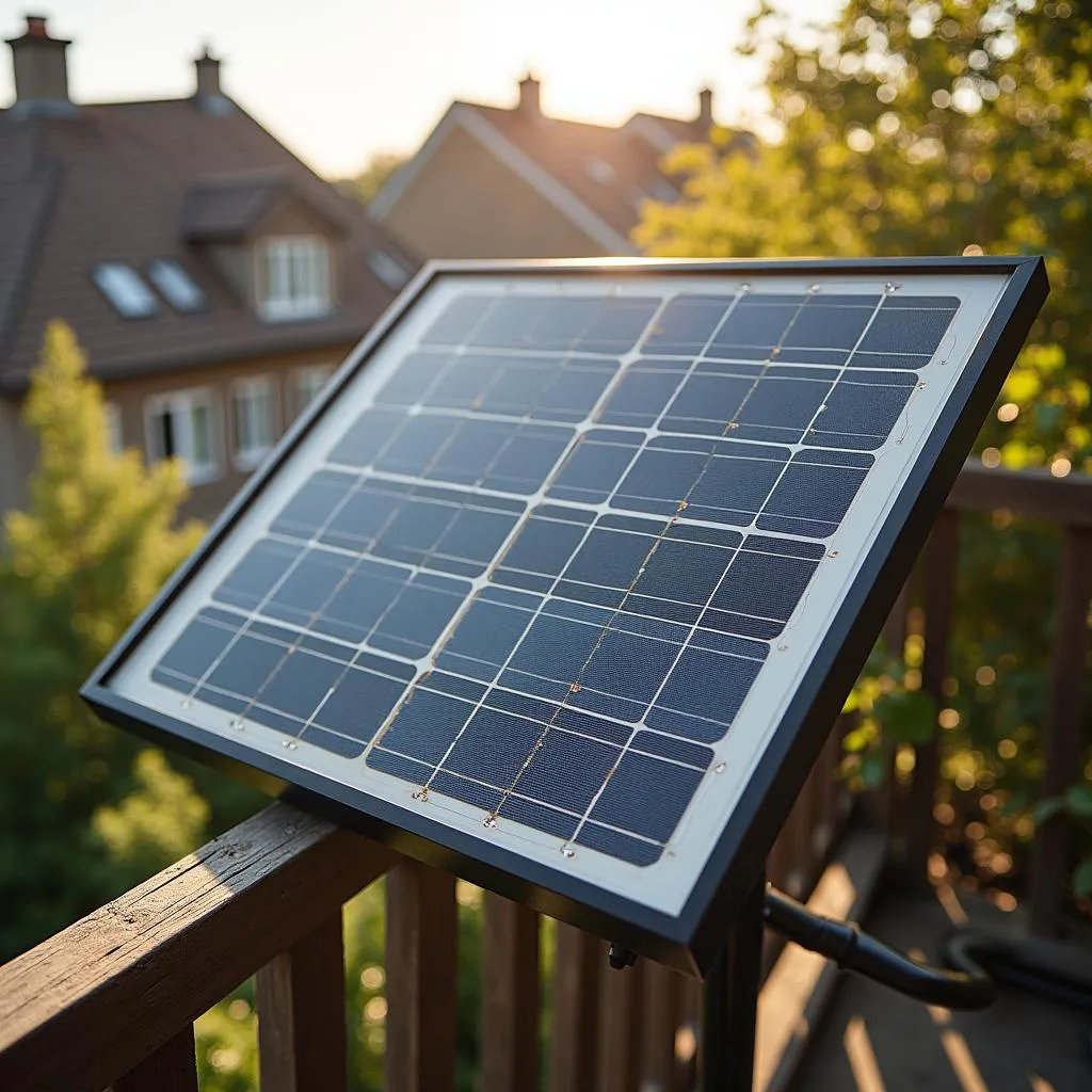 Mini-PV-Anlage auf dem Balkon