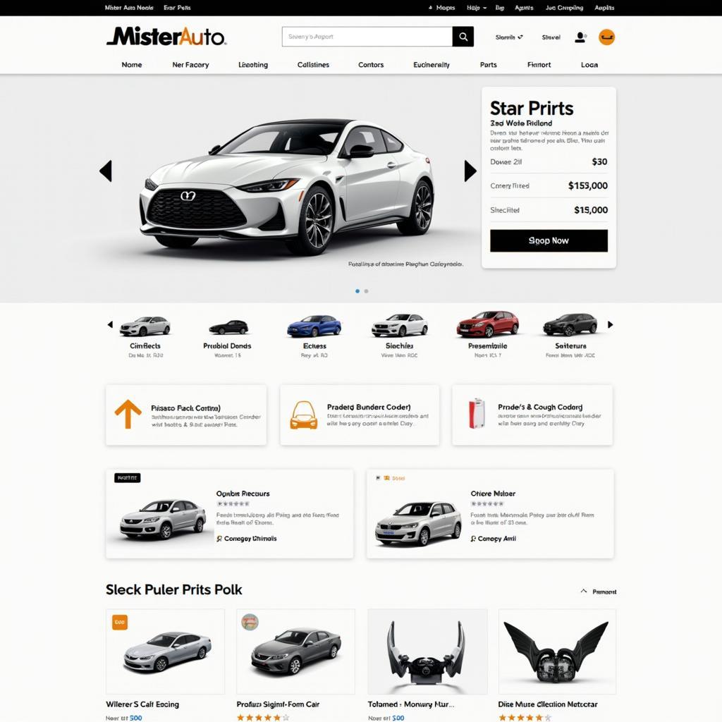 Mister Auto Website Test