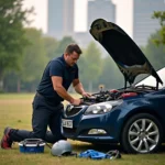 Mobile Autoreparatur im Westpark