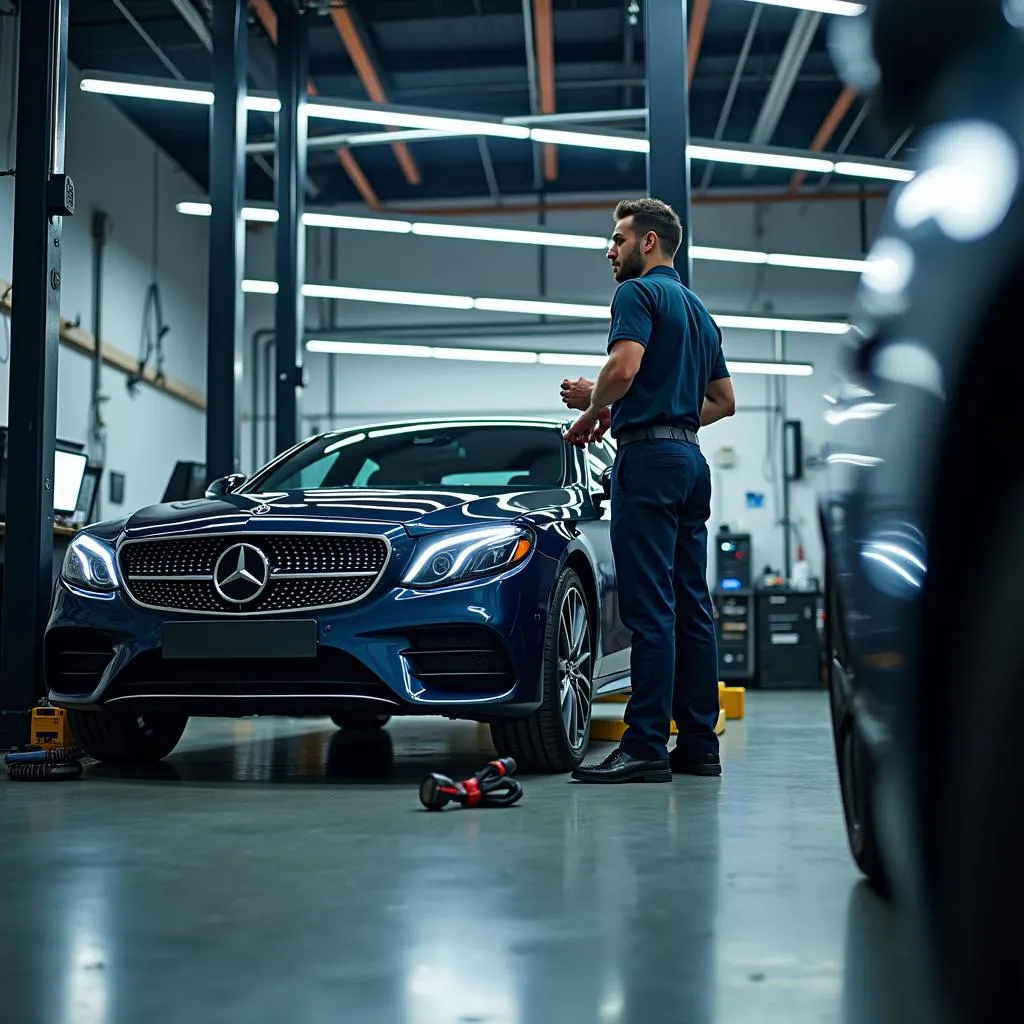 Moderne Mercedes Werkstatt in Kiel