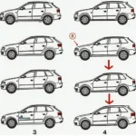 Montage von Alufelgen am Audi A4 B5