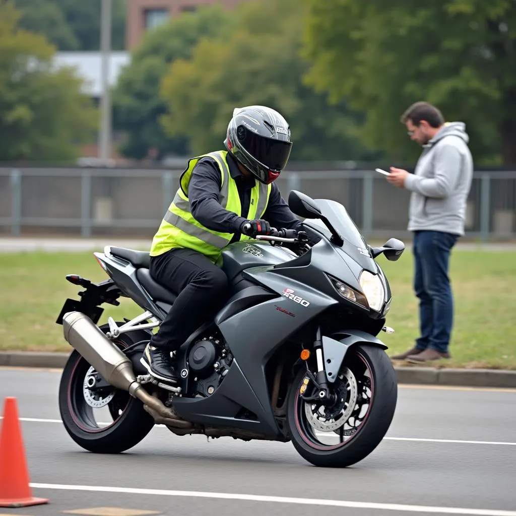 Motorrad Fahrprüfung