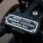 Motorrad Typenschild