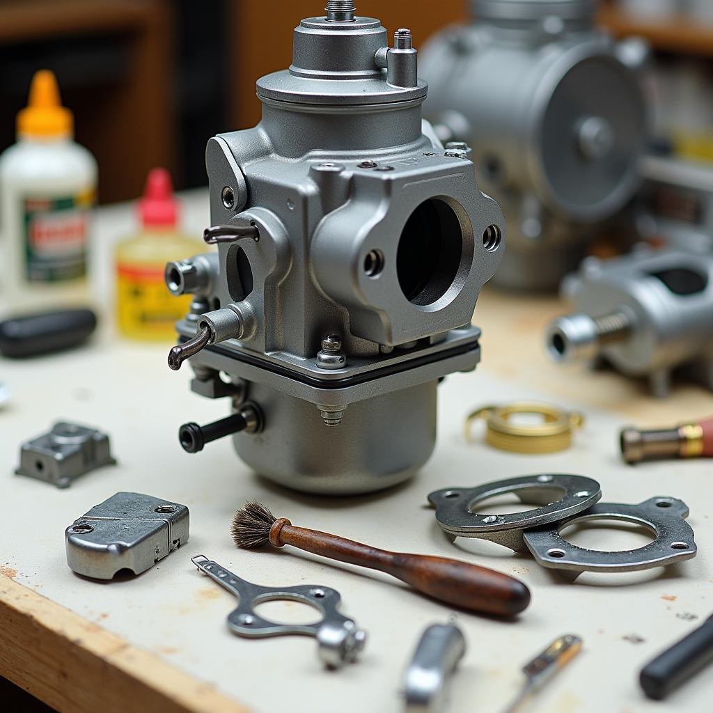 Cleaning a motorcycle carburetor to fix starting problems