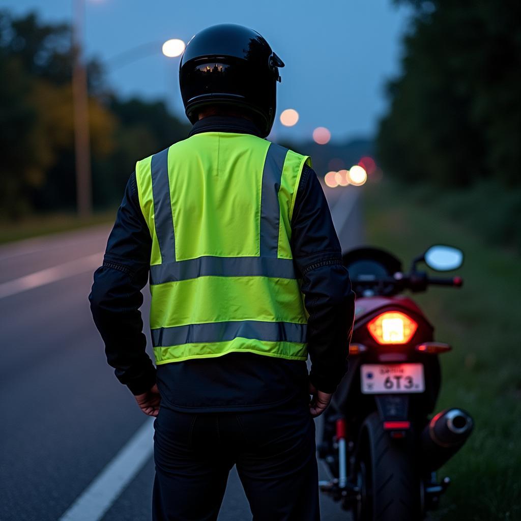 Motorrad Warnweste Pflicht Sichtbarkeit