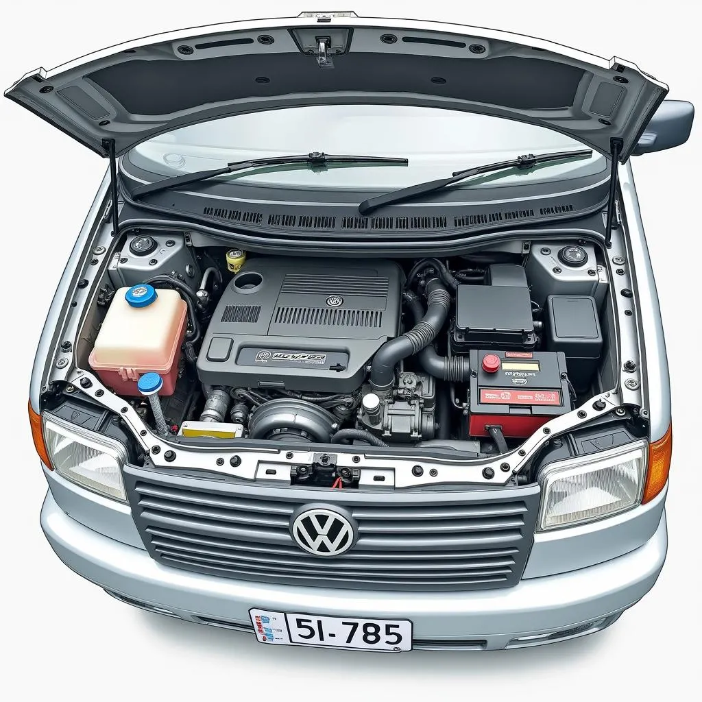 Motorraum eines VW T5