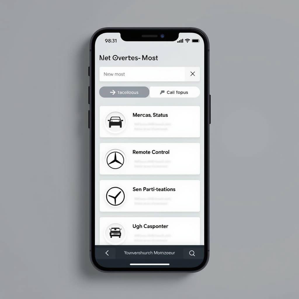 My Mercedes Login App Anzeige