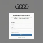 MyAudi DE Login Website