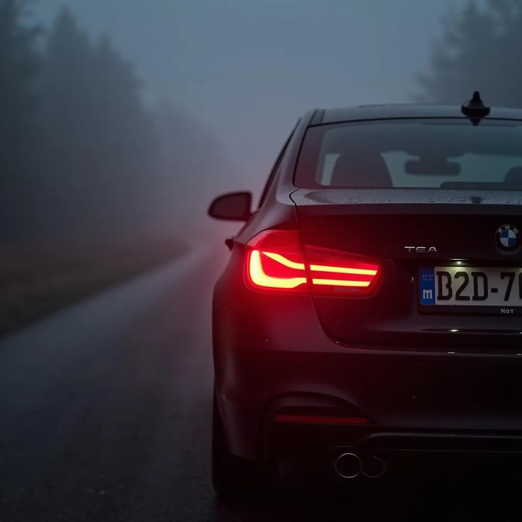 Nebelschlussleuchte hinten am Auto