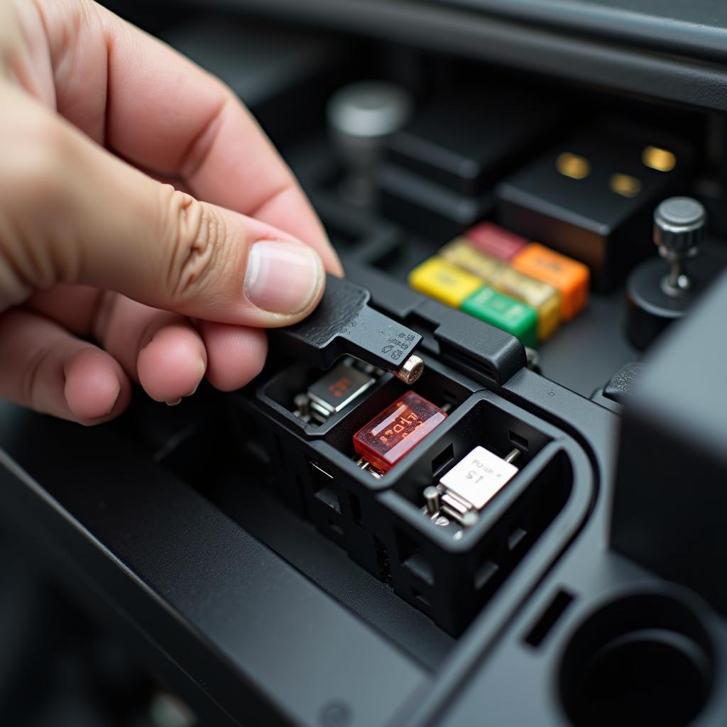 Inserting a new fuse