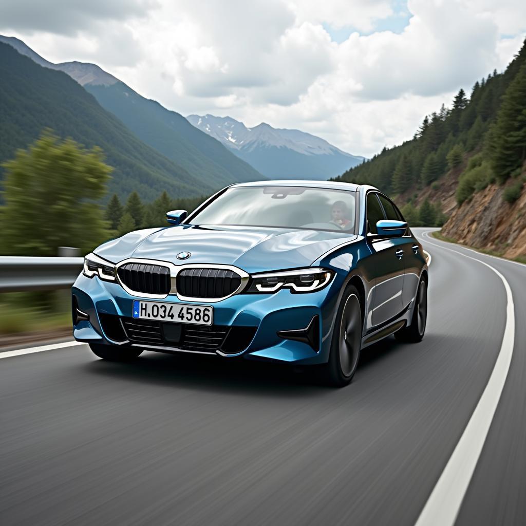 Der neue BMW 3er auf kurvenreicher Landstraße