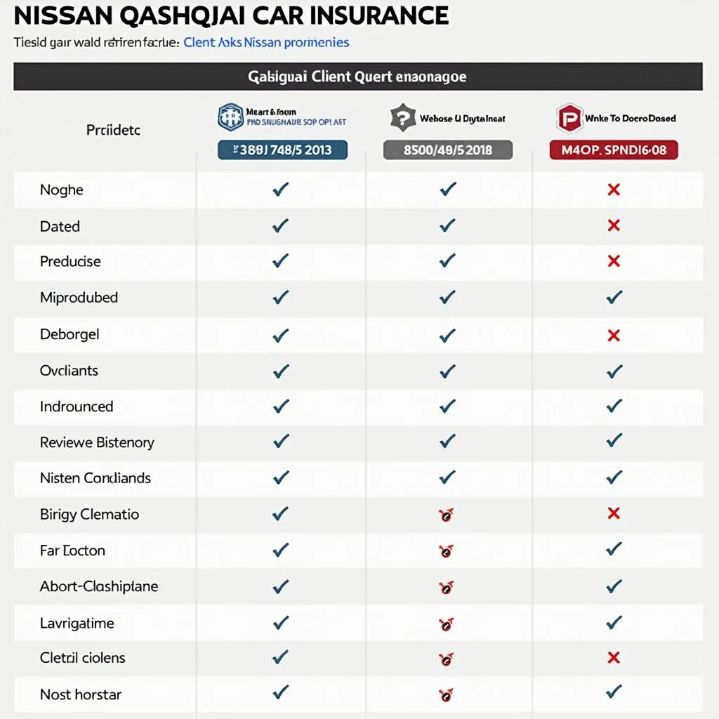 Nissan Qashqai Versicherungsvergleich