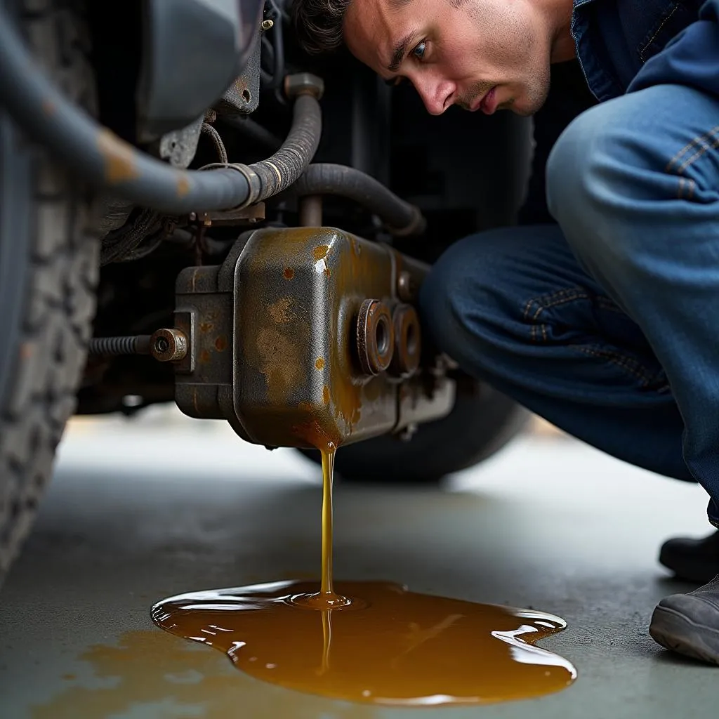 Perdita d'olio dal blocco motore