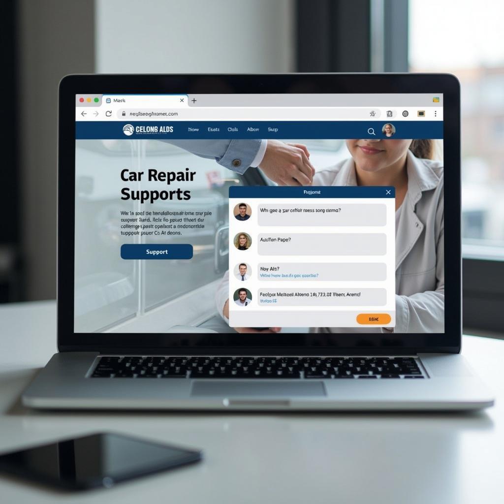 Online-Support für Autoreparaturen