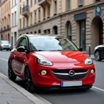 Opel Adam 2023 im Stadtverkehr