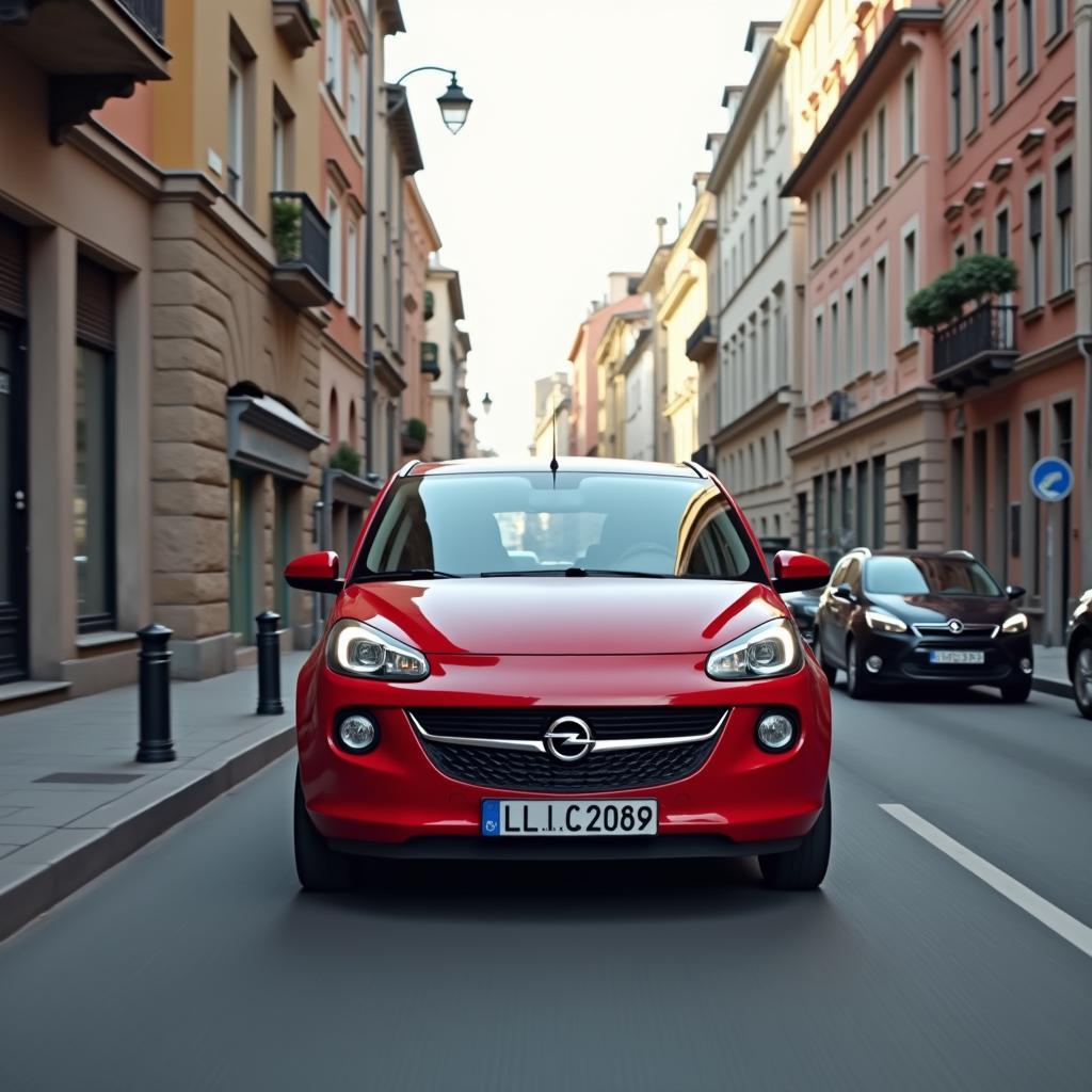 Opel Adam Abmessungen im Stadtverkehr