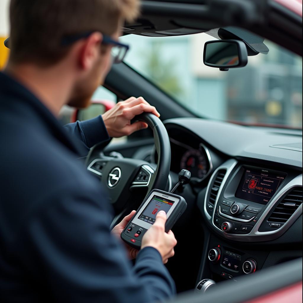 Opel Cabrio Hardtop Fehlercodes auslesen mit Diagnosegerät