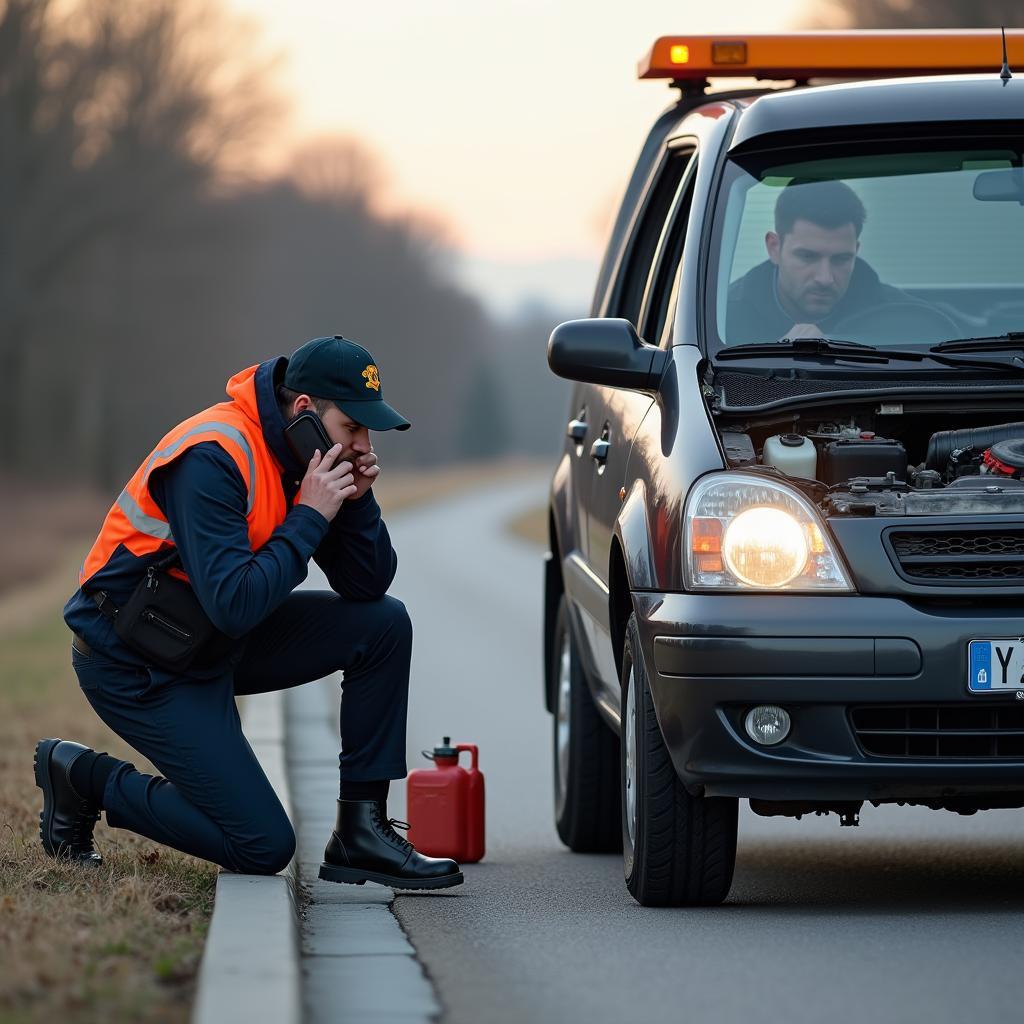 Pannenhilfe bei Benzin im Diesel