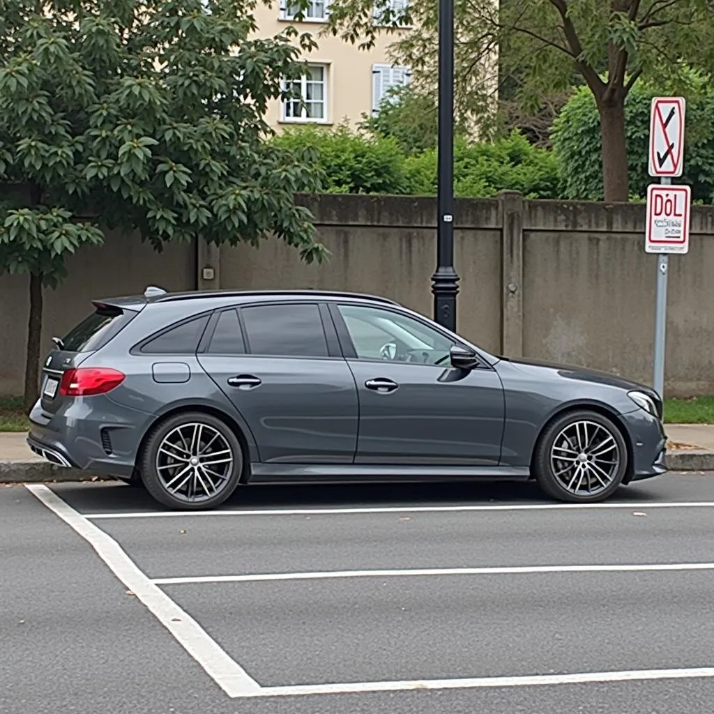 Parkplatz in Frankreich