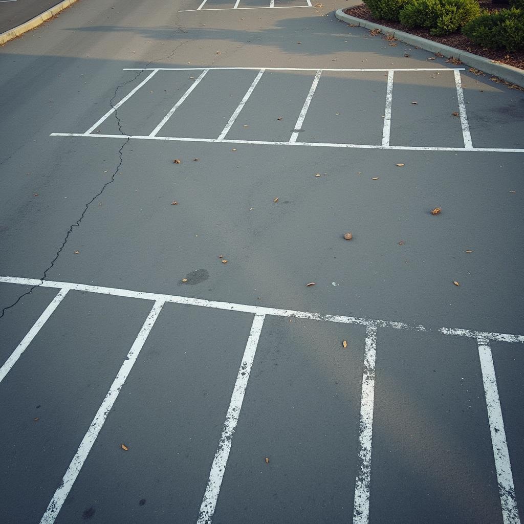 Ordnung auf dem Parkplatz