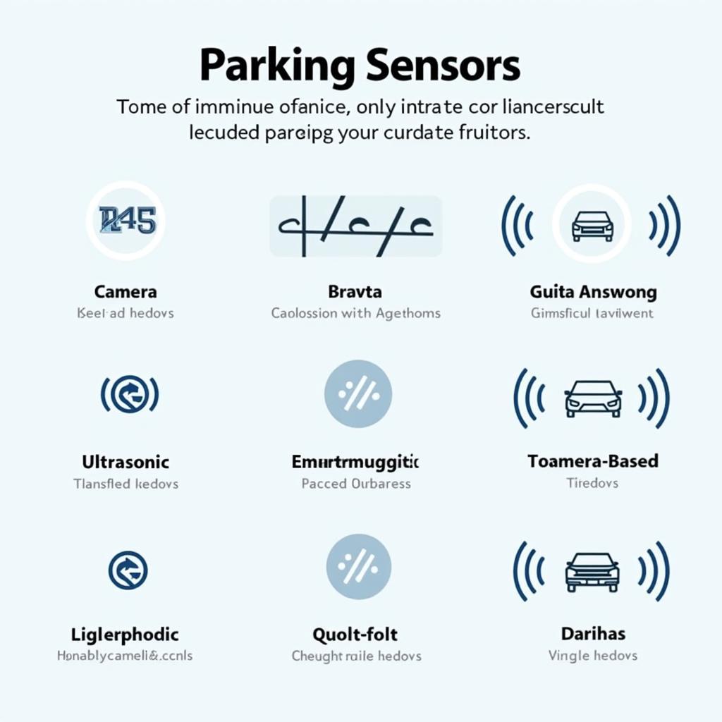 Verschiedene Typen von Parkplatzsensoren