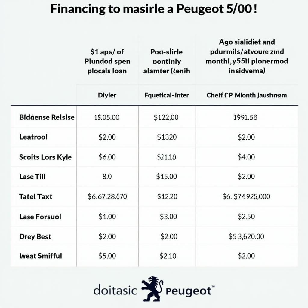 Peugeot 5008 Finanzierungsoptionen