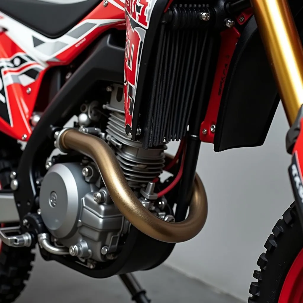 Nahaufnahme Pit Bike 150ccm Details