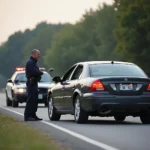 Polizeikontrolle im Straßenverkehr