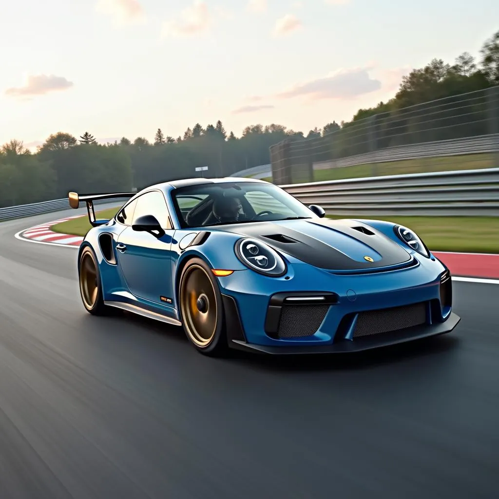 Porsche 911 GT3 RS 4.0がサーキットを走行