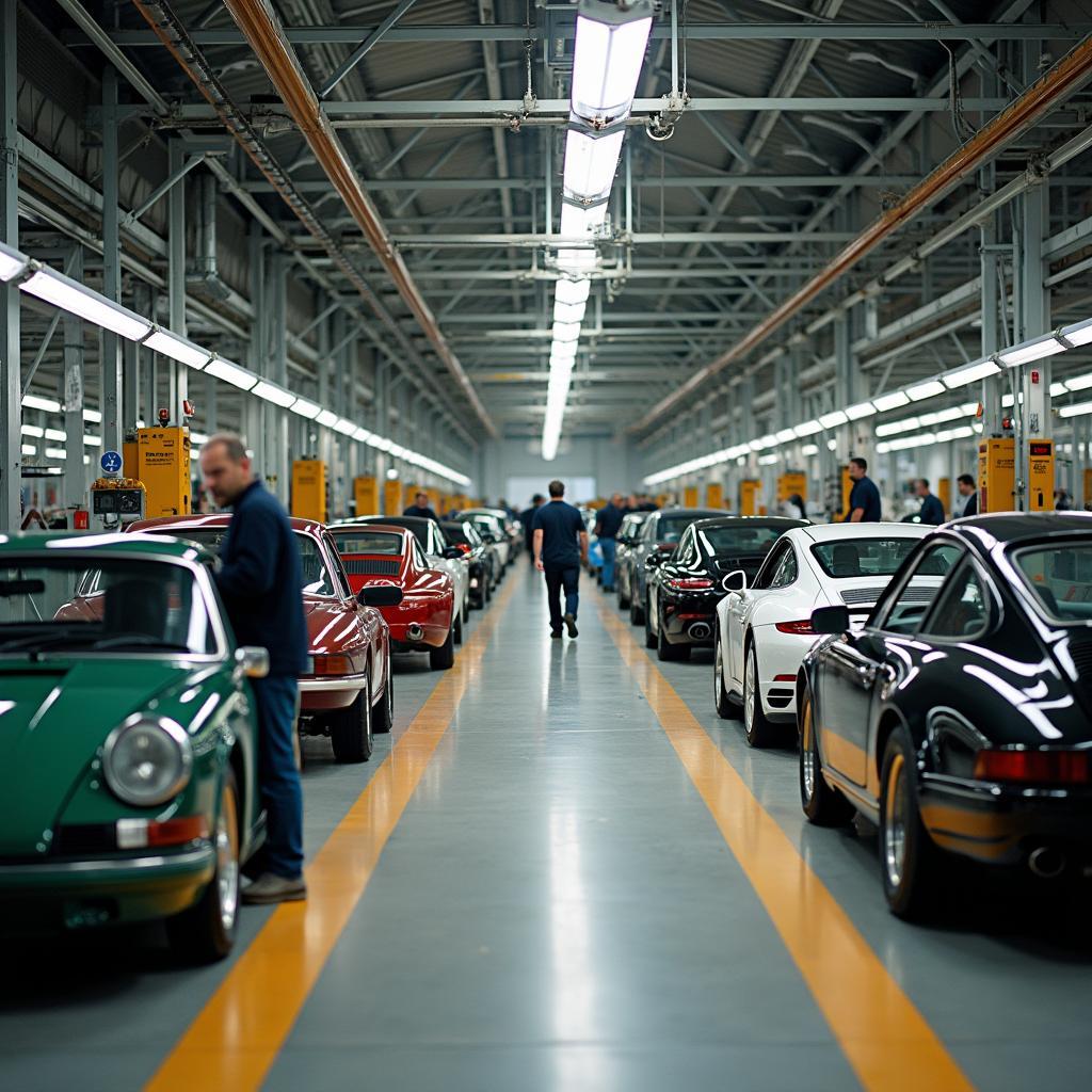 Porsche Werk Leipzig Produktion