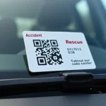 QR-Code Rettungskarte am Fahrzeug