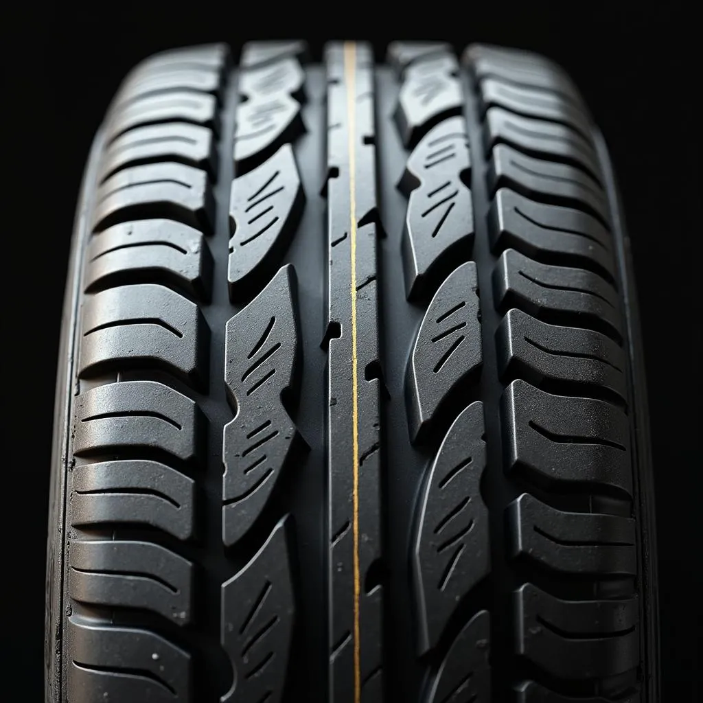 Radial tire tread pattern