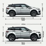 Abmessungen Range Rover Evoque